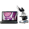 United Scope Llc. AmScope B120C-E1 40X-2500X LED Digital Binocular Compound Microscope with 3D Stage +1.3MP USB Camera B120C-E1